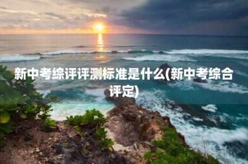 新中考综评评测标准是什么(新中考综合评定)