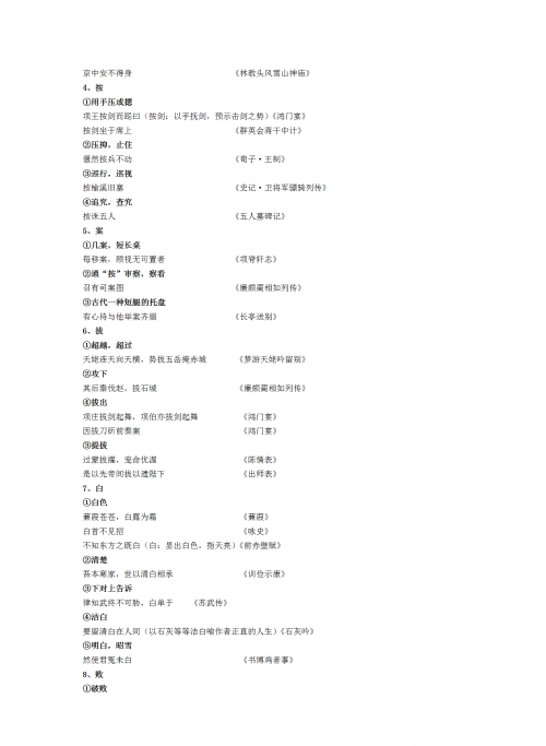 文言文常考实词以及18个虚词有哪些(文言文常考实词以及18个虚词是什么)