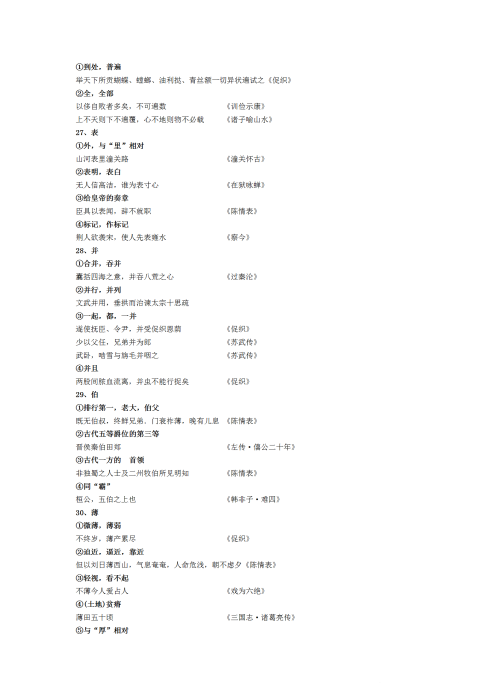 文言文常考实词以及18个虚词有哪些(文言文常考实词以及18个虚词是什么)