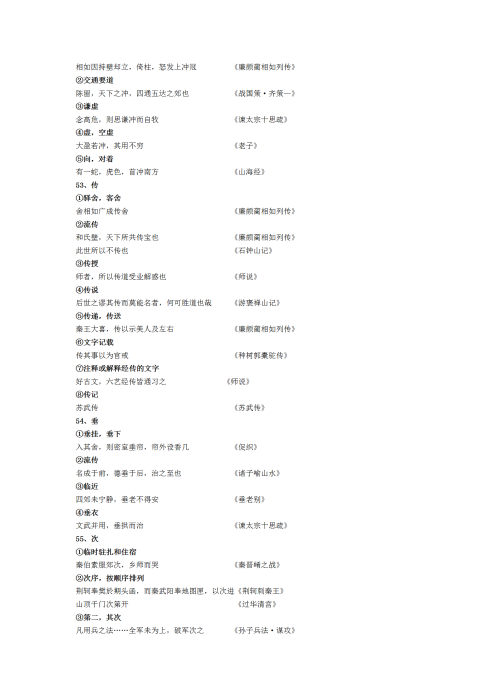 文言文常考实词以及18个虚词有哪些(文言文常考实词以及18个虚词是什么)