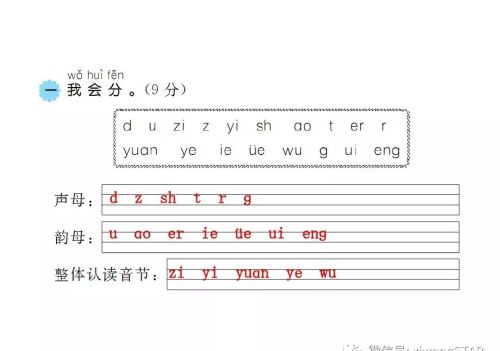 部编版一年级语文上册知识点考题(部编版一年级语文上册期中考试试卷集合)