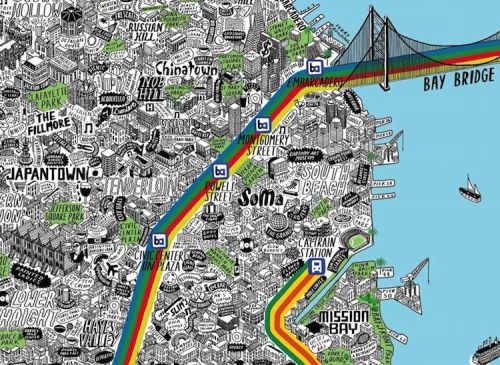创意城市手绘地图(手绘城市地图怎么画)