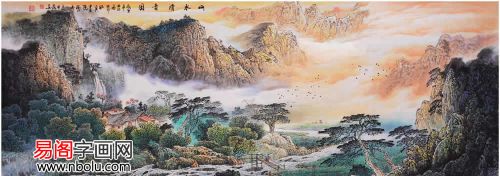 2021年张月岗山水画(画家张月岗山水美篇)