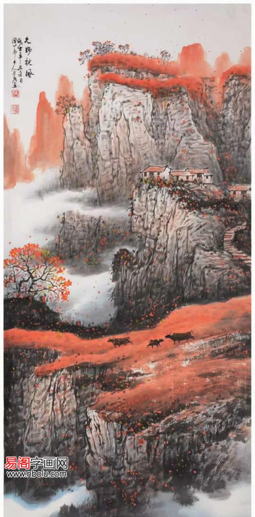 2021年张月岗山水画(画家张月岗山水美篇)