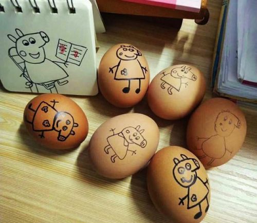画鸡蛋 可爱(鸡蛋画儿童)