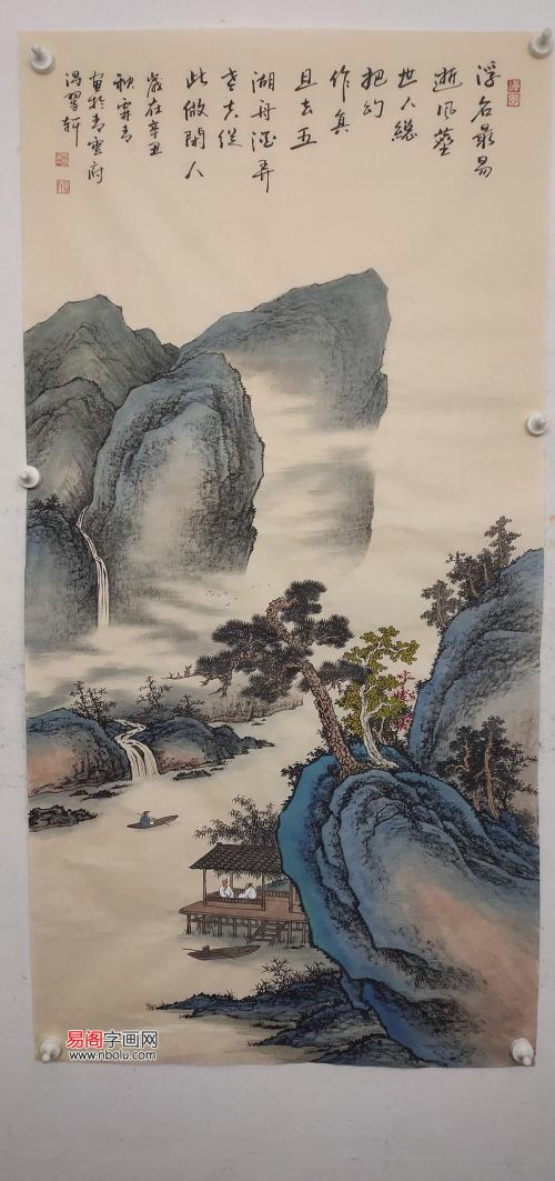 霖青与其山水画(霖青山水画多少钱一平尺)