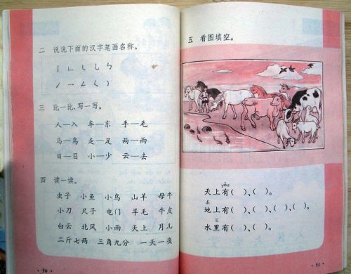 80后小学语文课本目录六年制(80年代六年制小学语文课本)