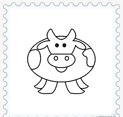 儿童简笔画奶牛的画法(简笔画奶牛 可爱)