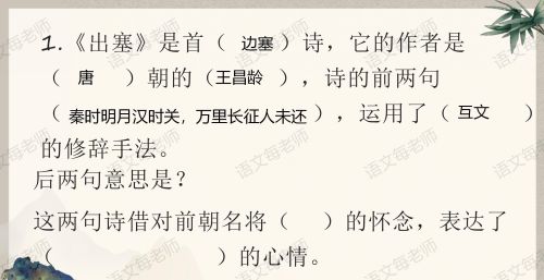 部编版四年级上册语文第七单元知识点总结(四年级上册语文第七单元复习重点)