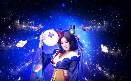 分享一组阴阳师蝴蝶精的cosplay，希望大家喜欢啊