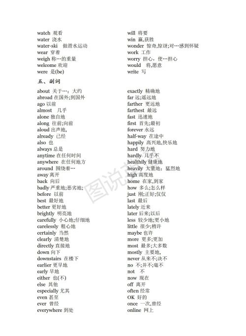 词性分类英语笔记(英语单词词性分析)