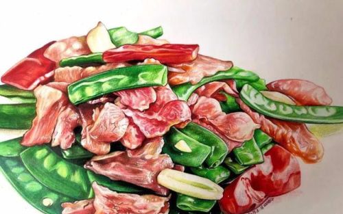 彩铅画 美食(彩铅美食简笔画)