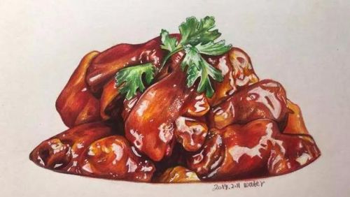 彩铅画 美食(彩铅美食简笔画)