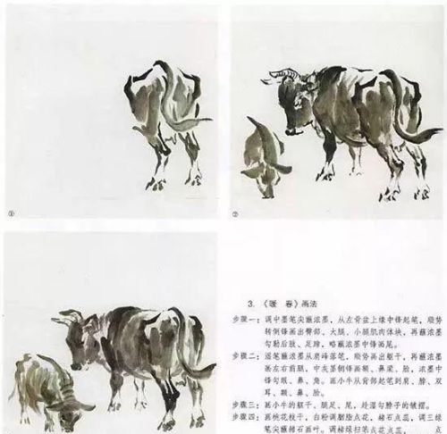 国画牛的绘画技法有哪些(国画牛的绘画技法是什么)