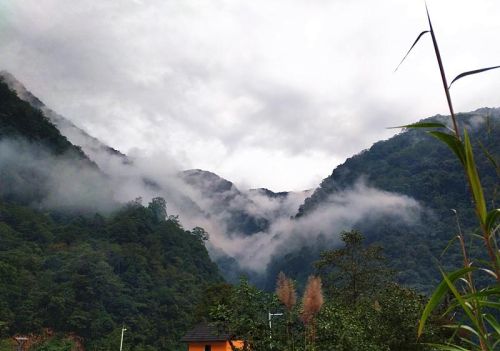 独龙族的故乡独龙江，江水清如蓝，风景美如画