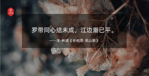 罗带同心结未成,江头潮已平(罗带同心闲结遍翻译)