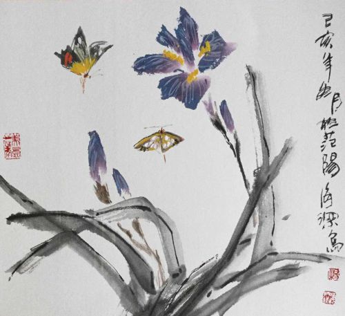 杨海深花鸟画家