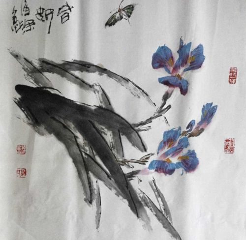 杨海深花鸟画家