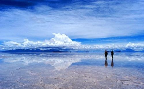 玻利维亚乌尤尼盐湖天空之镜(玻利维亚乌尤尼盐沼湖)