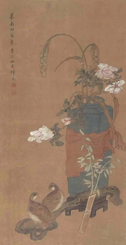 清代女画家恽冰(恽寿平画法)