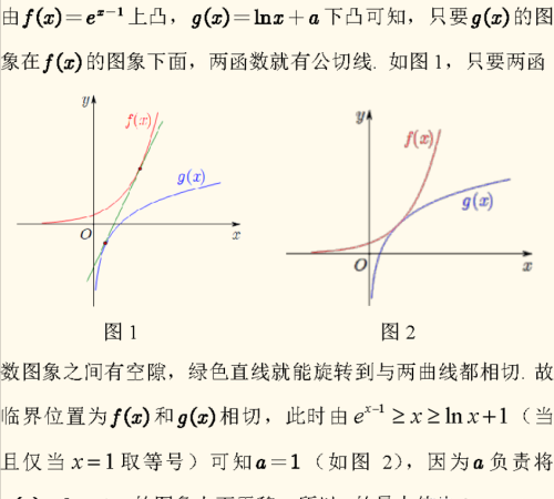 函数公切线问题及经典例题(函数公切线的求法)