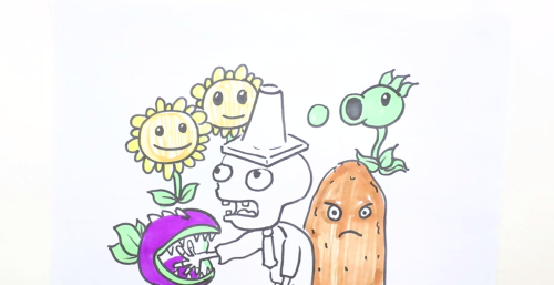 植物大战僵尸怎么画100种植物(植物大战僵尸怎么画 简笔画)