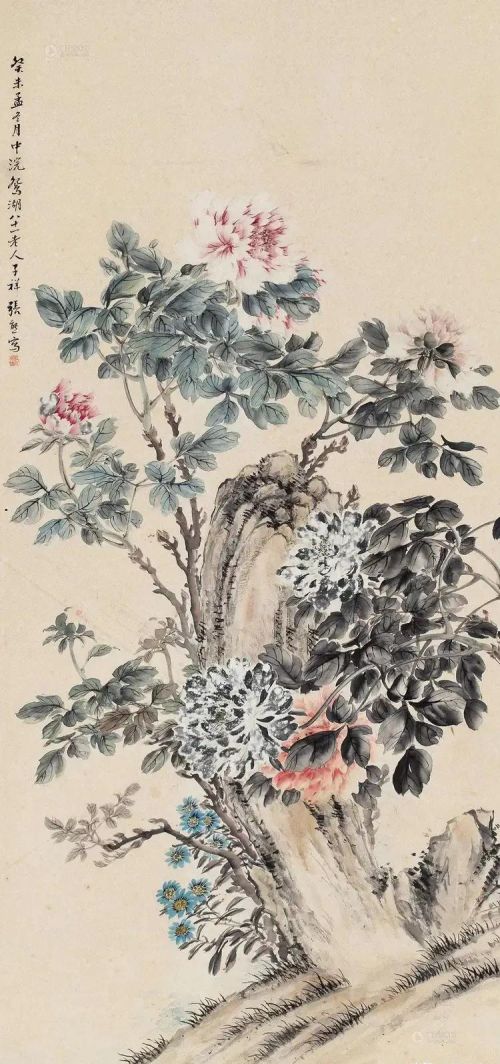 名家花鸟画《争艳图》欣赏图片(名家花鸟画《争艳图》欣赏作品)