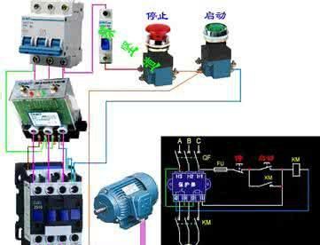 常见电动机实物接线图解(常见电动机实物接线图片)