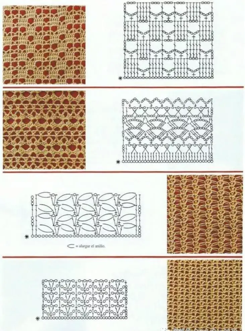 68种钩针渔网编织花样,夏装肯定用得到什么(钩针编织美丽的渔网花样)