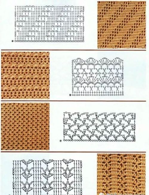 68种钩针渔网编织花样,夏装肯定用得到什么(钩针编织美丽的渔网花样)