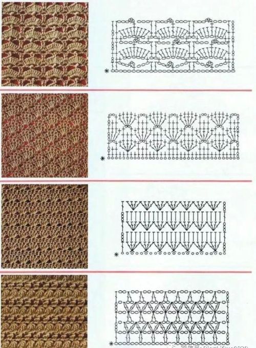 68种钩针渔网编织花样,夏装肯定用得到什么(钩针编织美丽的渔网花样)