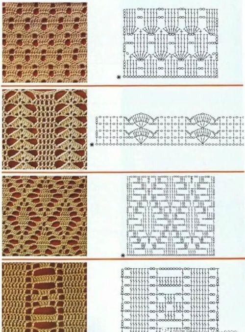 68种钩针渔网编织花样,夏装肯定用得到什么(钩针编织美丽的渔网花样)