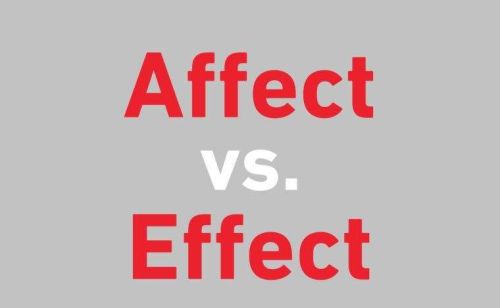 affect 与 effect(affect effect 的区别)