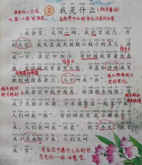 我是什么二年级语文课堂笔记(二年级语文我是什么课文讲解)