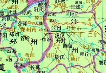 带你看开封、郑州一带的历史地图，两地关系从并列到隶属