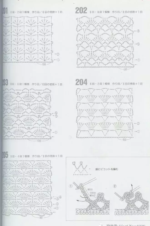 钩针编织花样图解大全,很详细哦(图解:24款钩针花样!超全(建议收藏))