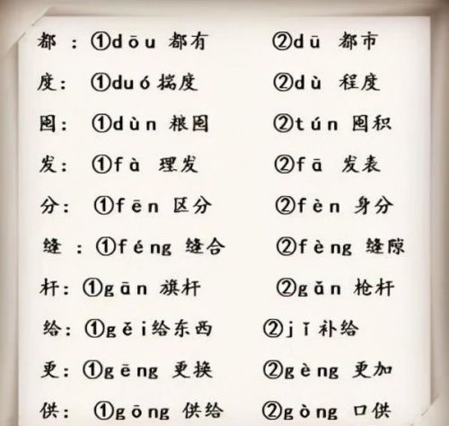 很多人不知道的多音字(多音字大全100个)