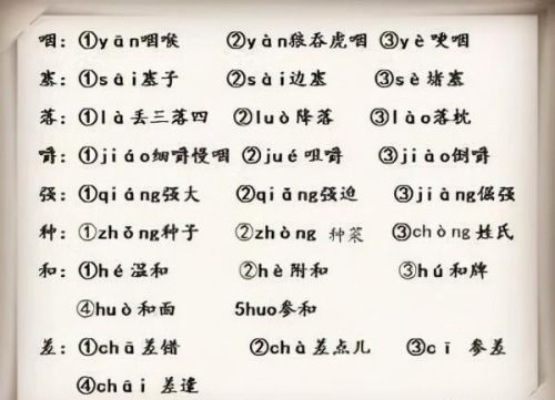 很多人不知道的多音字(多音字大全100个)