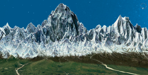 高清3D地图，看七大洲最高峰