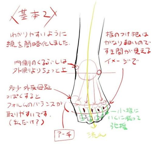 绘画脚部(画脚和腿)