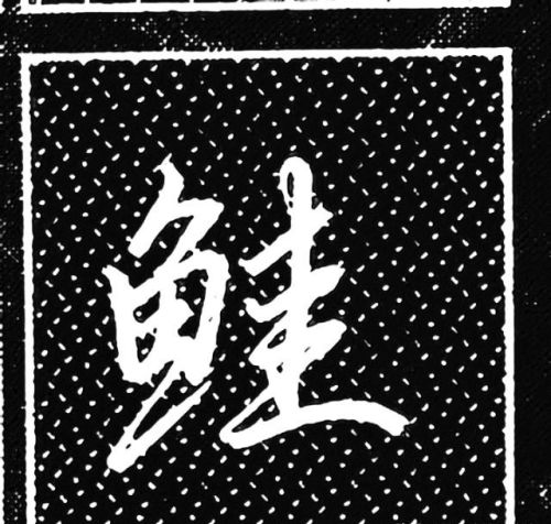 鱼字旁的行书写法(鱼字旁行楷怎么写)