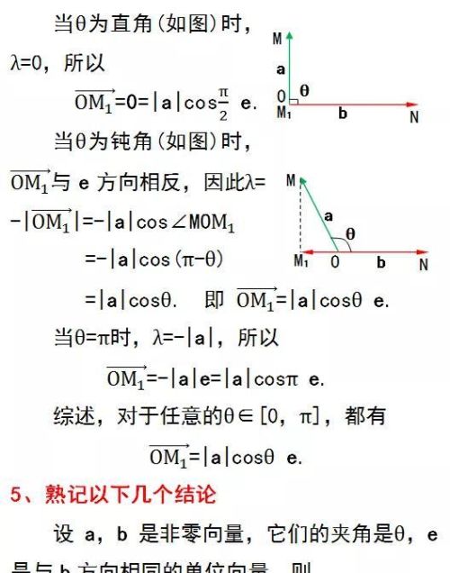 高中数学向量乘积公式(高中数学向量的乘法)