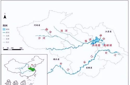 淮河水系在安徽境内的特征(安徽淮河水系地图)