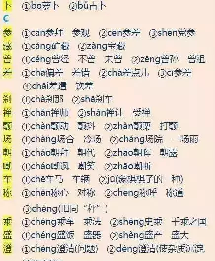 小考中常见的多音字组词(多音字大全小学生组词)