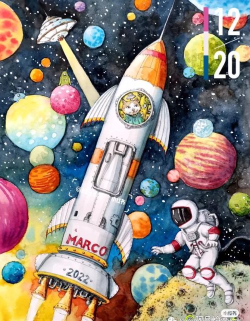 未来科技宇宙画最简单(未来科技宇宙科幻画)