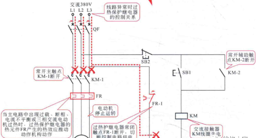 过热保护继电器的控制原理图解