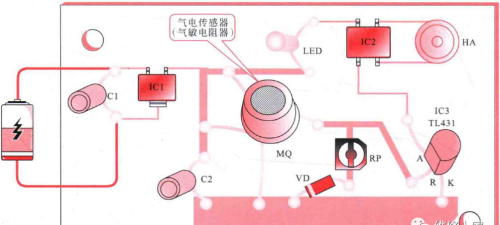 光电、气敏、湿度传感器的应用控制原理图解
