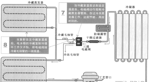 图解电冰箱的制冷原理