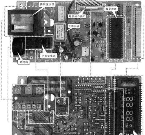 微波炉电脑控制装置组成及结构