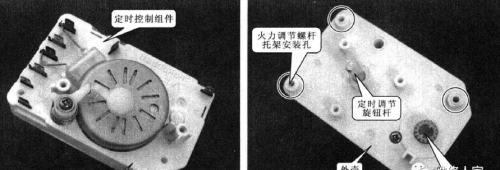 微波炉机械控制装置组成及结构